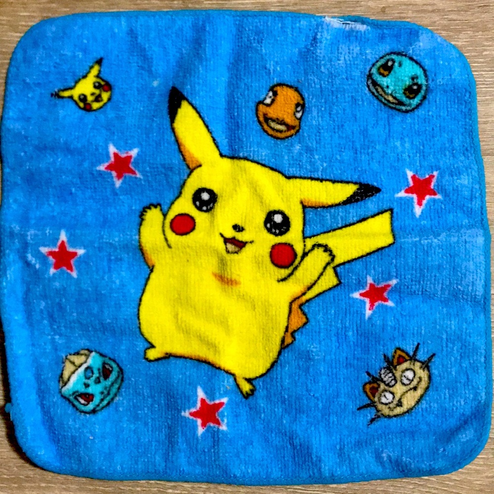 Vintage Pokémon Pikachu Hand Towel